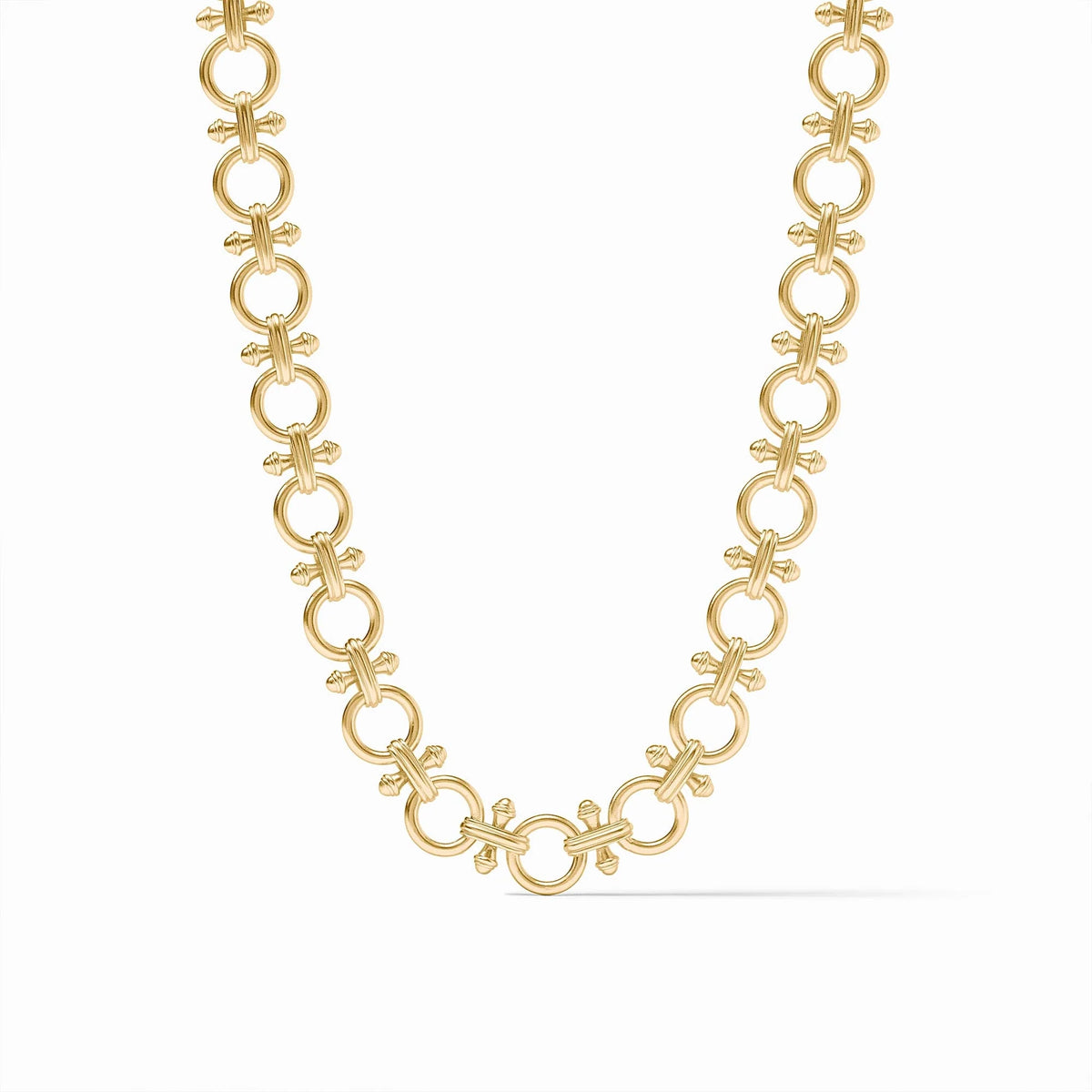 Gold Bamboo Link Necklace