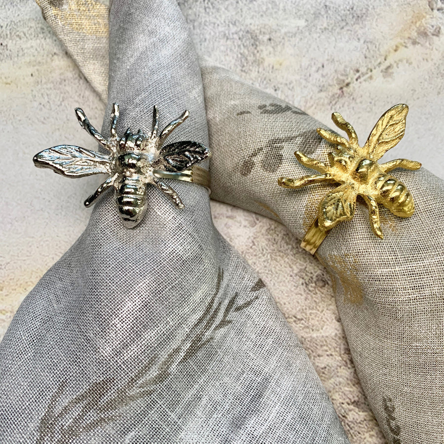 Gold Bee Napkin Ring