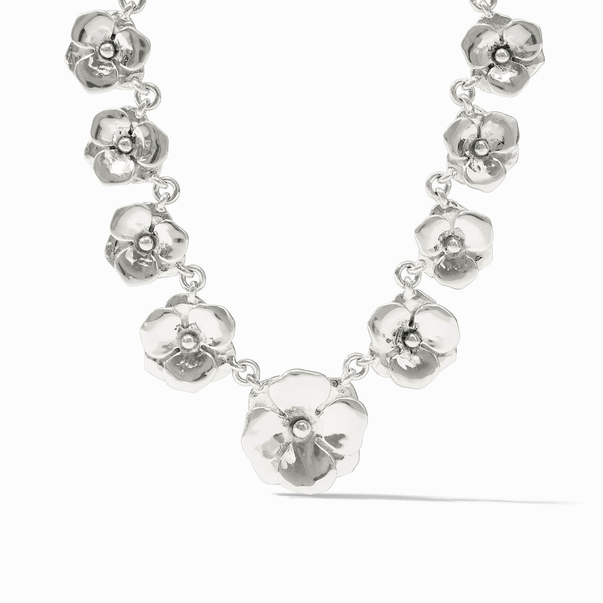 Julie Vos Sterling Bloom Demi Necklace, Silver