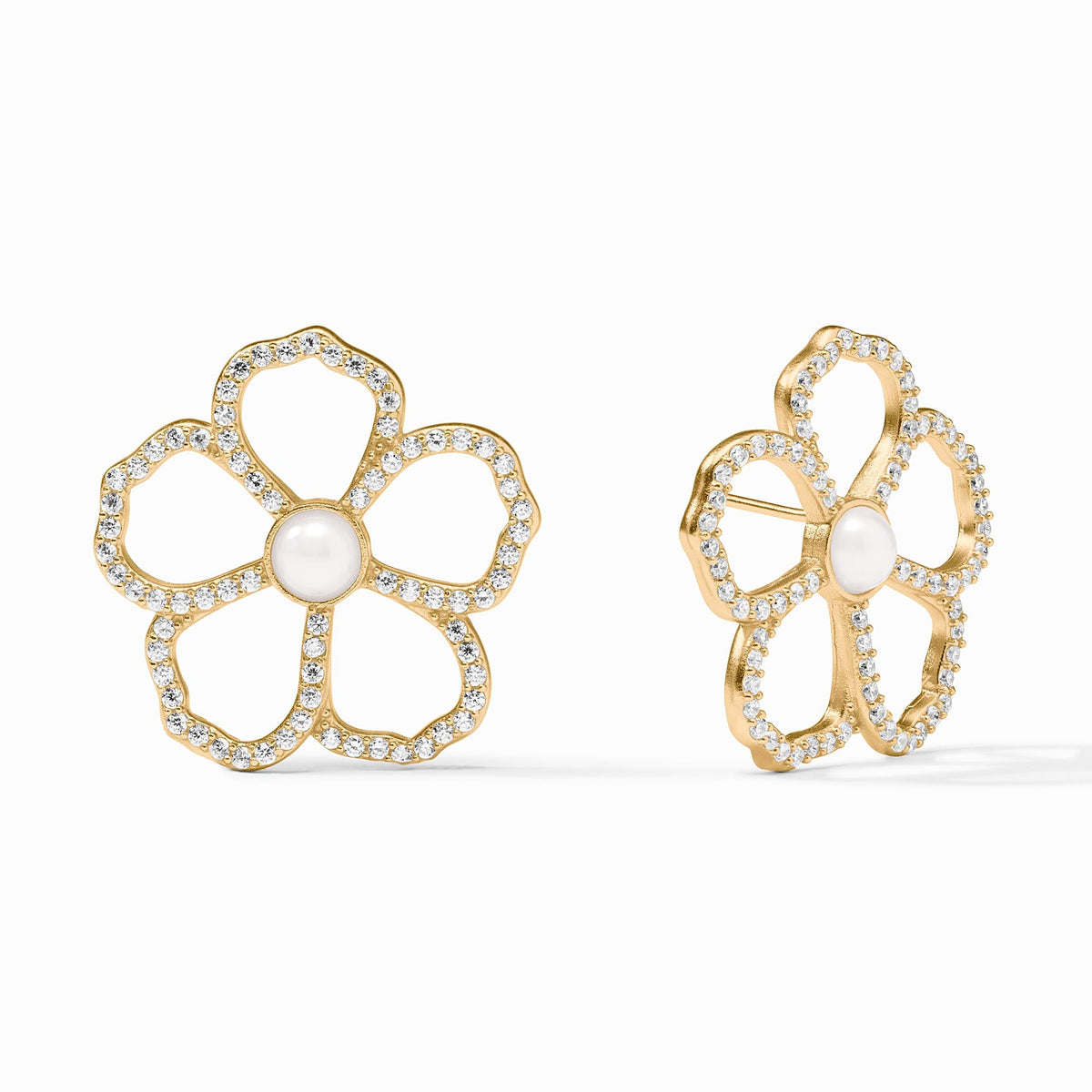 Julie Vos Periwinkle Earring, Cubic Zirconia