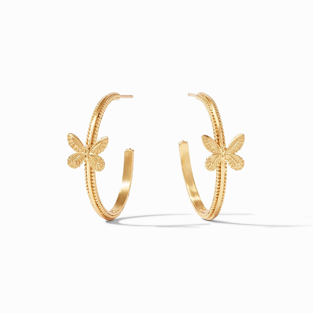 Julie Vos Butterfly Hoop, Gold