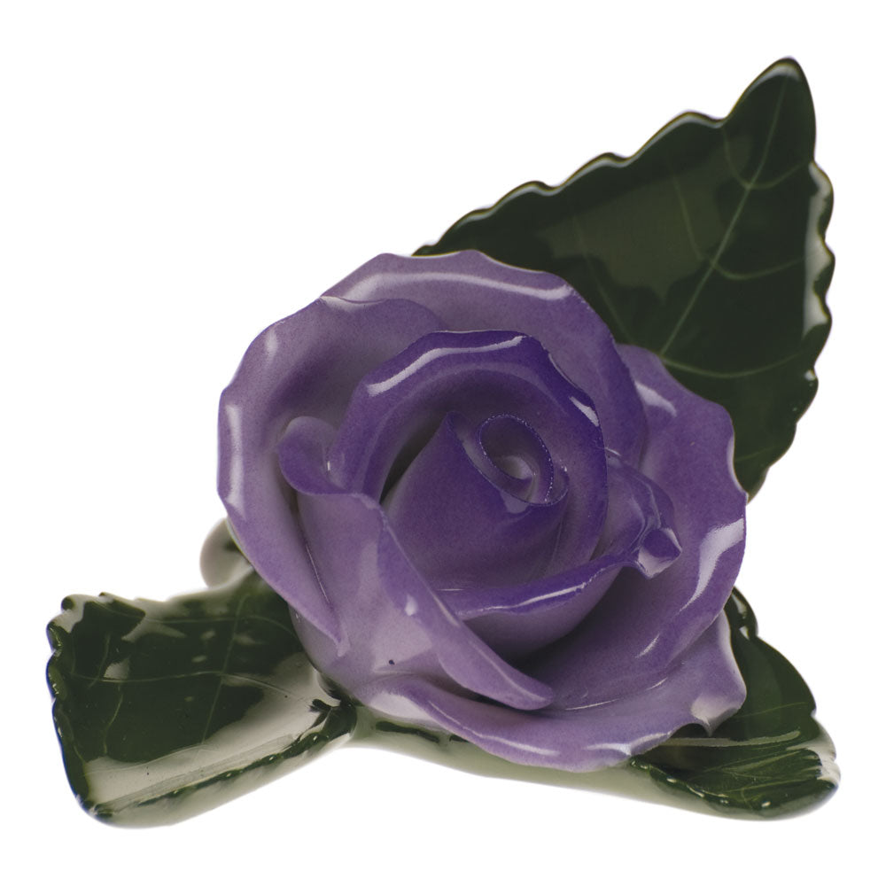 Rose On Leaf — Lavender