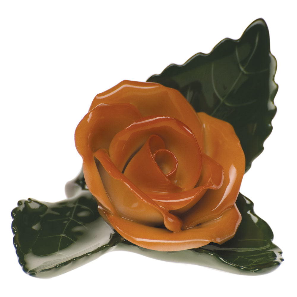 Rose On Leaf — Rust