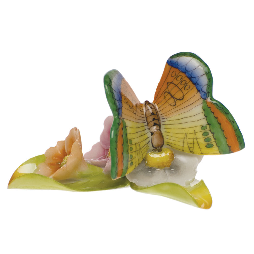 Flowers with Butterfly — Multicolor
