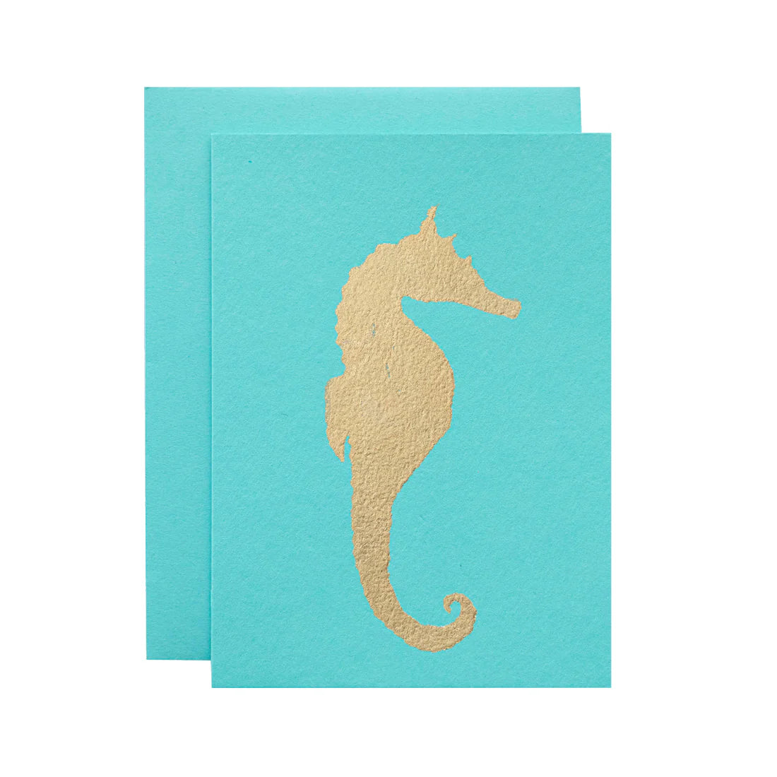 Blue Seahorse Card