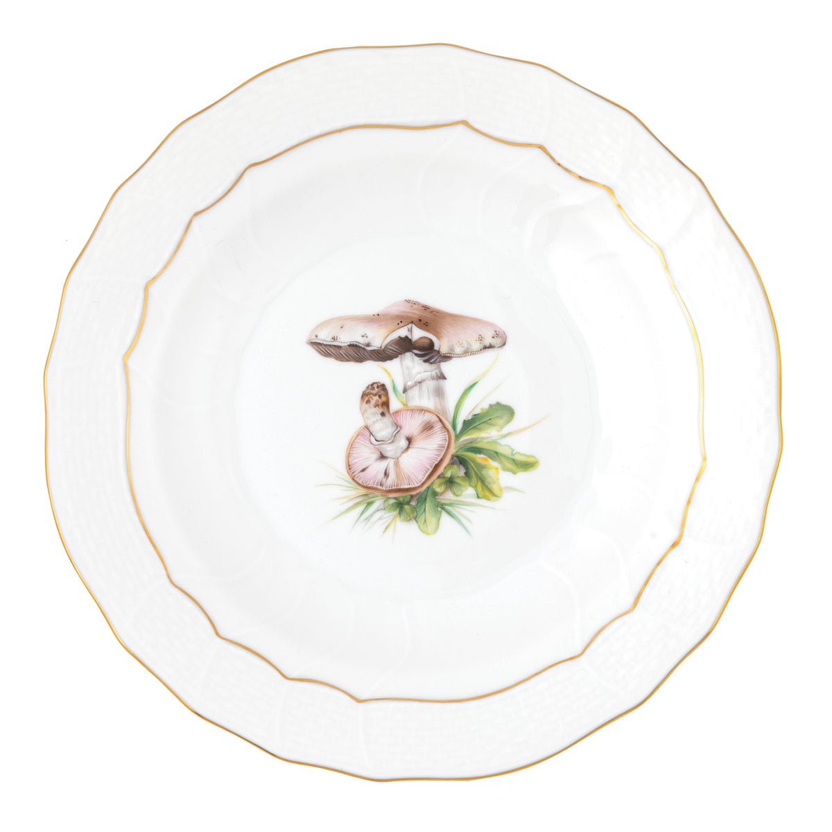 Mushroom Luncheon Luncheon Plate, Motif 1