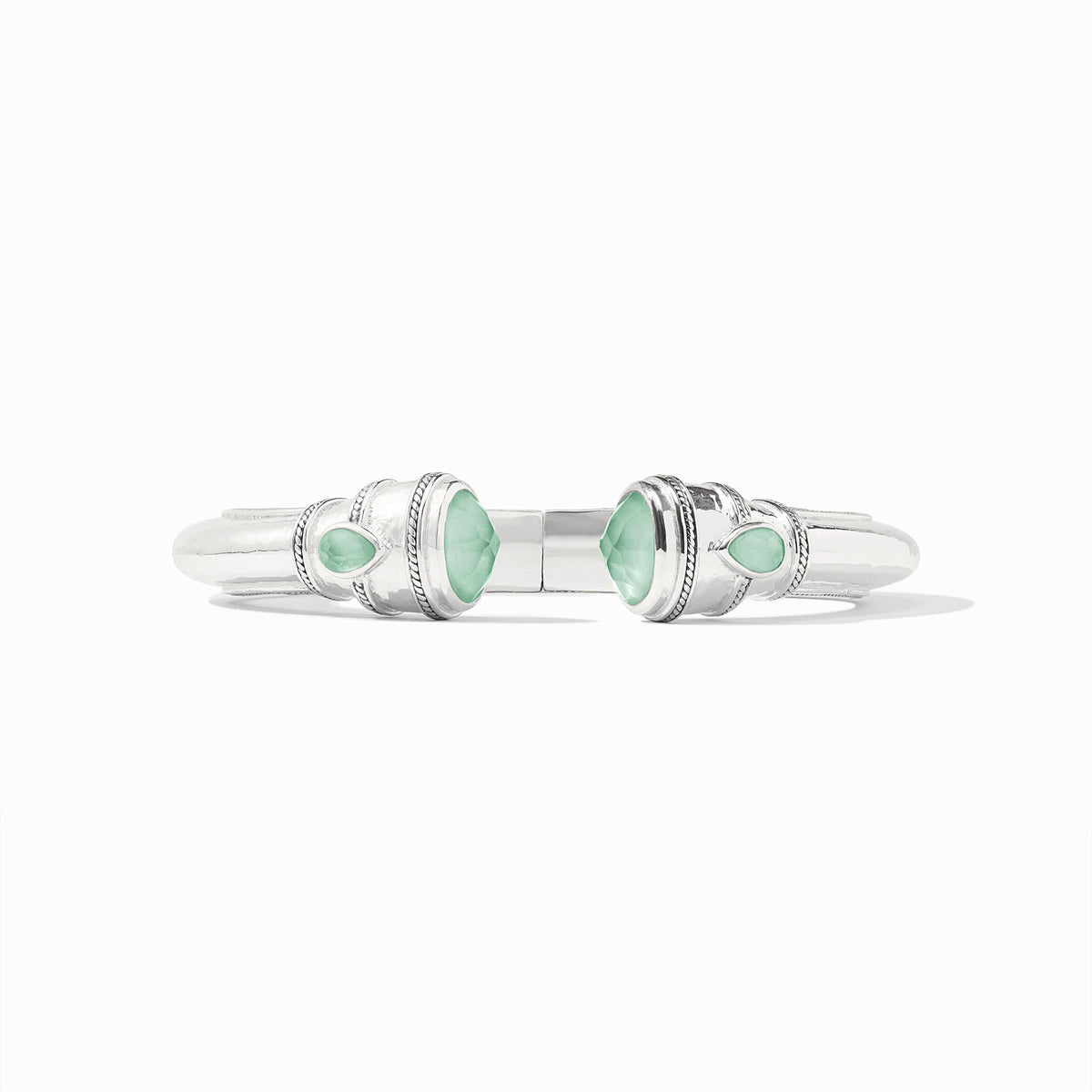 Julie Vos Sterling Cannes Demi Cuff, Iridescent Aquamarine Blue
