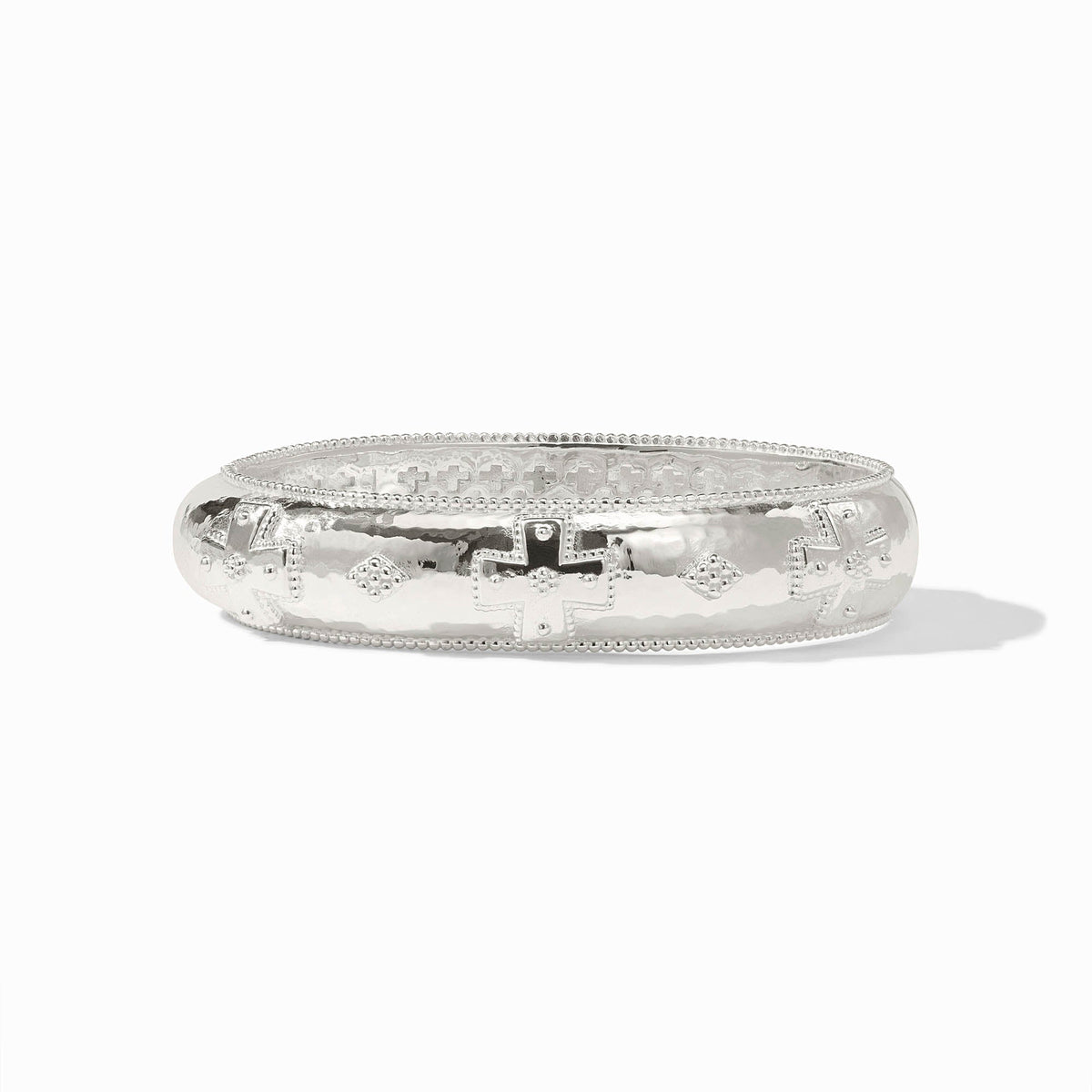 Julie Vos Sterling Canterbury Hinge Bangle, Silver