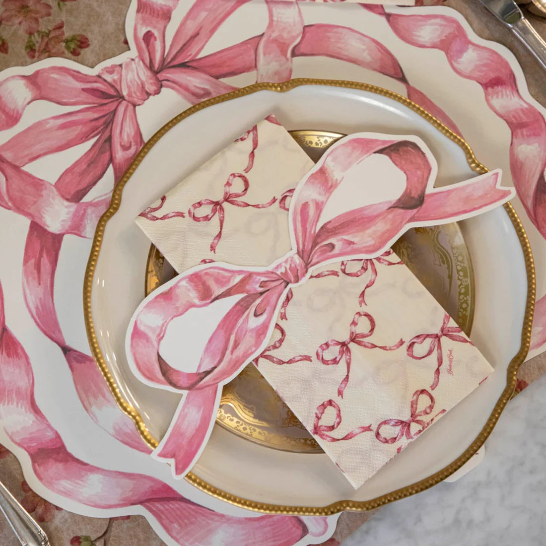 Pink Bow Table Accent