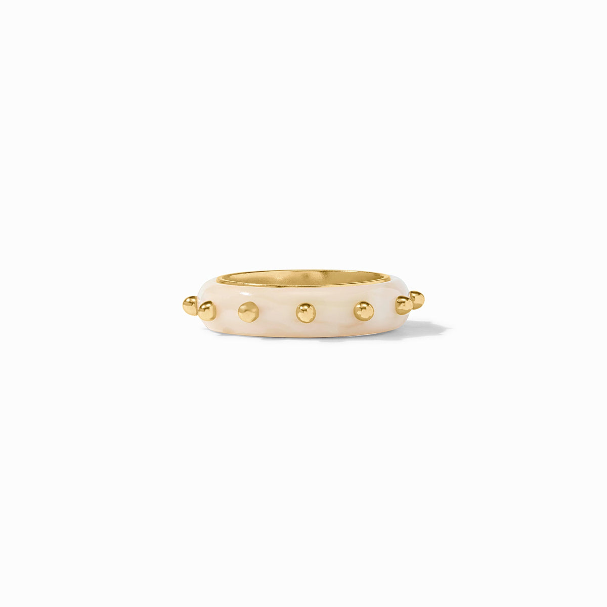 Julie Vos Colette Stacking Ring, Alabaster