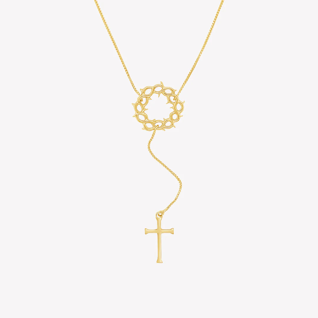 Crown of Thorns Y Necklace