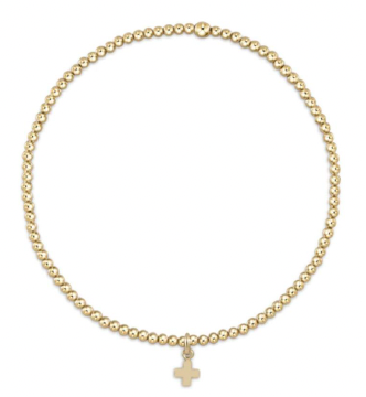 eGirl Classic Gold 2mm Charm/Disc Bracelet