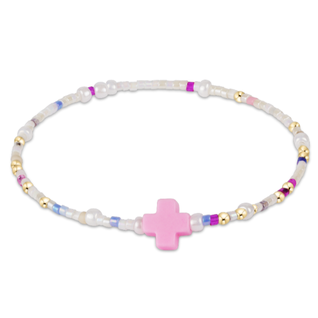 eGirl Hope Unwritten Color Signature Cross Bracelet