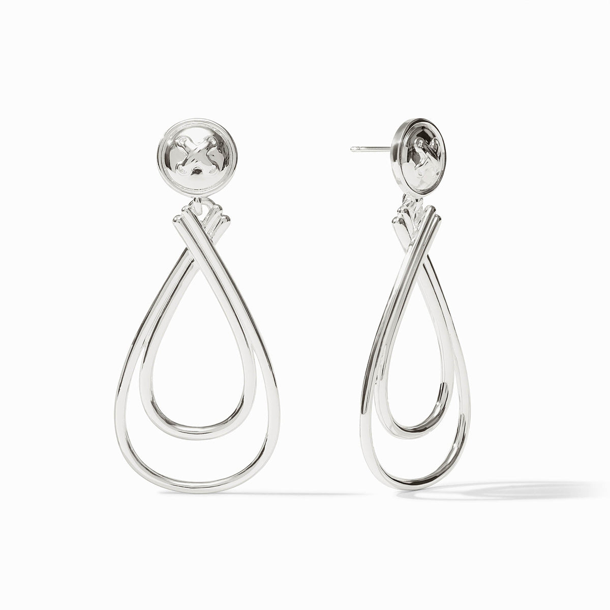 Julie Vos Sterling Essex Earring, Silver