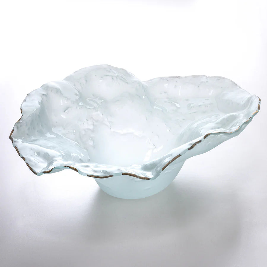 Limited Edition Gold Frosted Water Bowl Sculpture