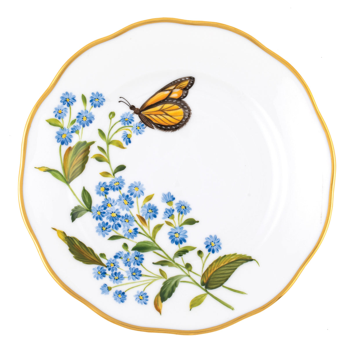 American Wildflowers Bread and Butter Plate, Wood Aster