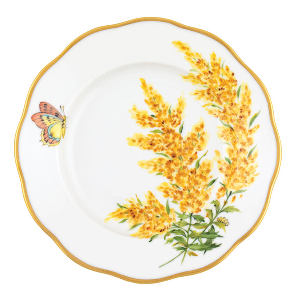 American Wildflowers Salad Plate, Tall Goldenrod