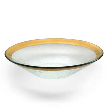 Gold Roman Antique Large Serving Bowl