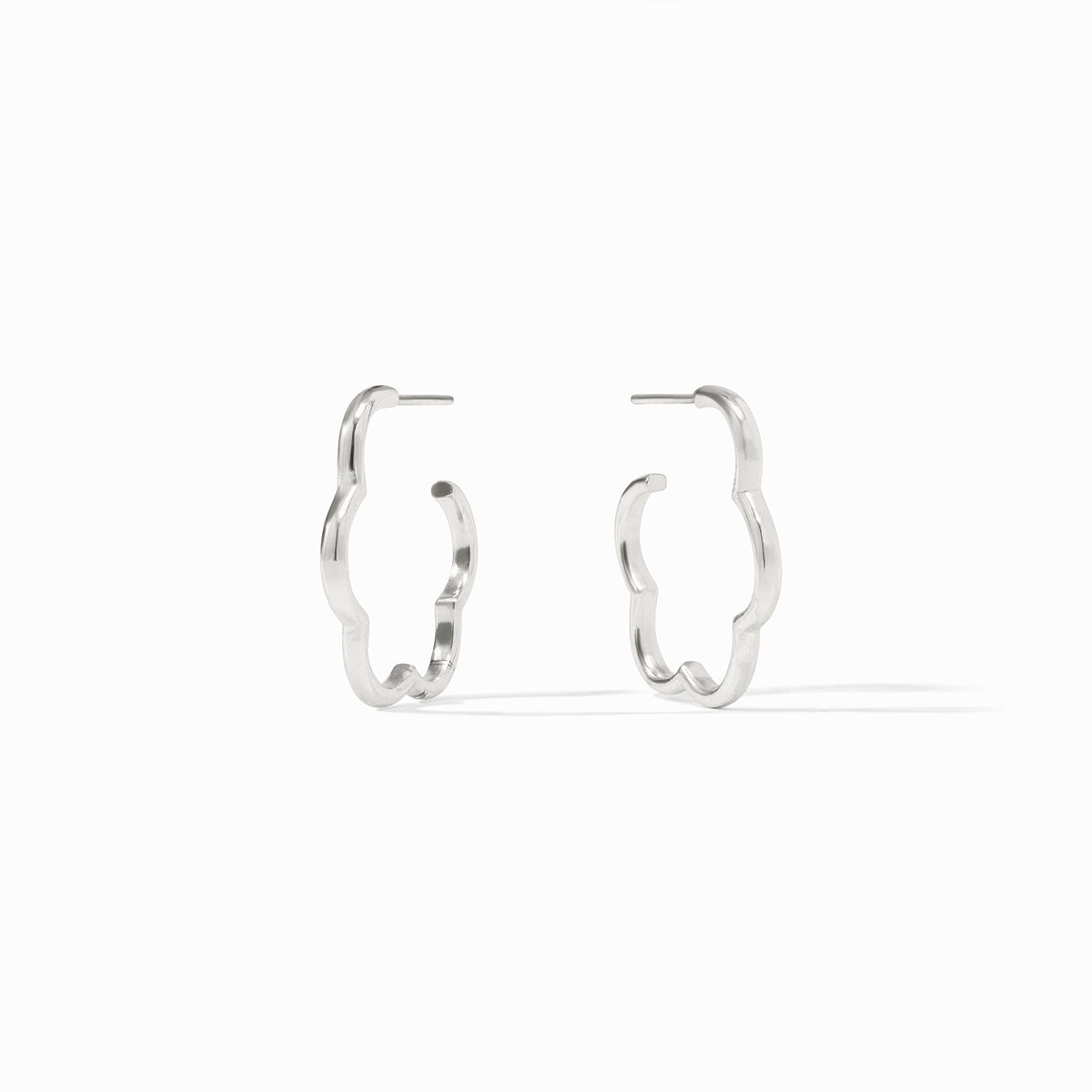 Julie Vos Sterling Gardenia Hoop, Silver