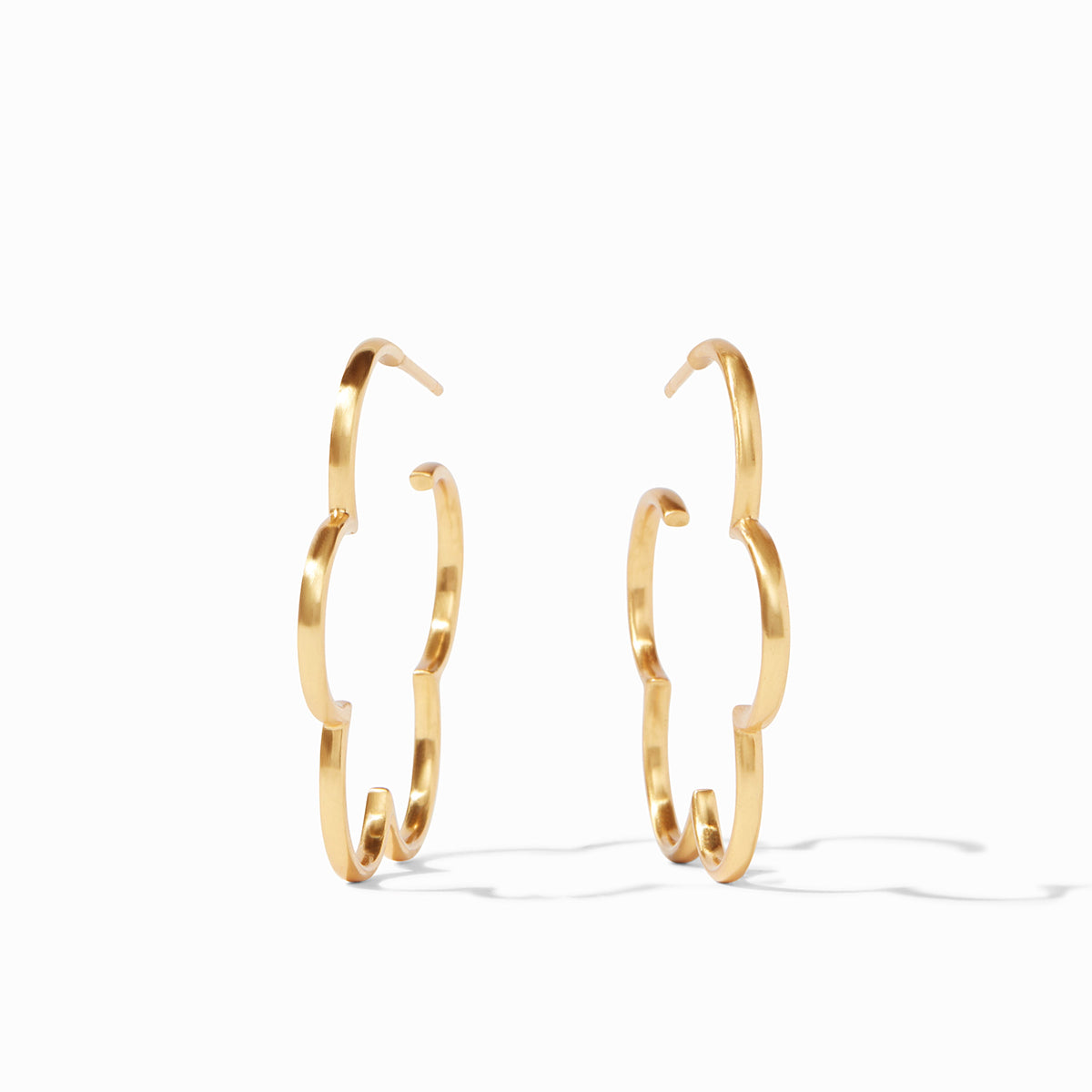 Julie Vos Gardenia Hoop, Gold