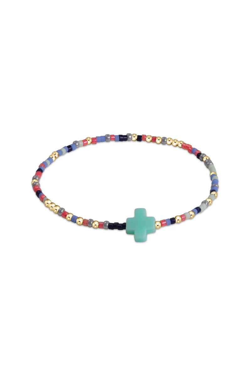 egirl Hope Unwritten Signature Cross Bracelet