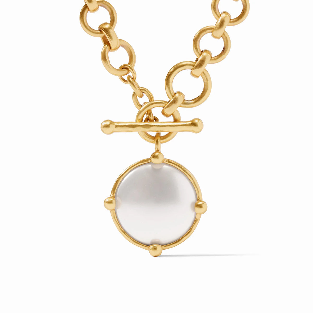 Mother of Pearl Honeybee Stone Demi Necklace