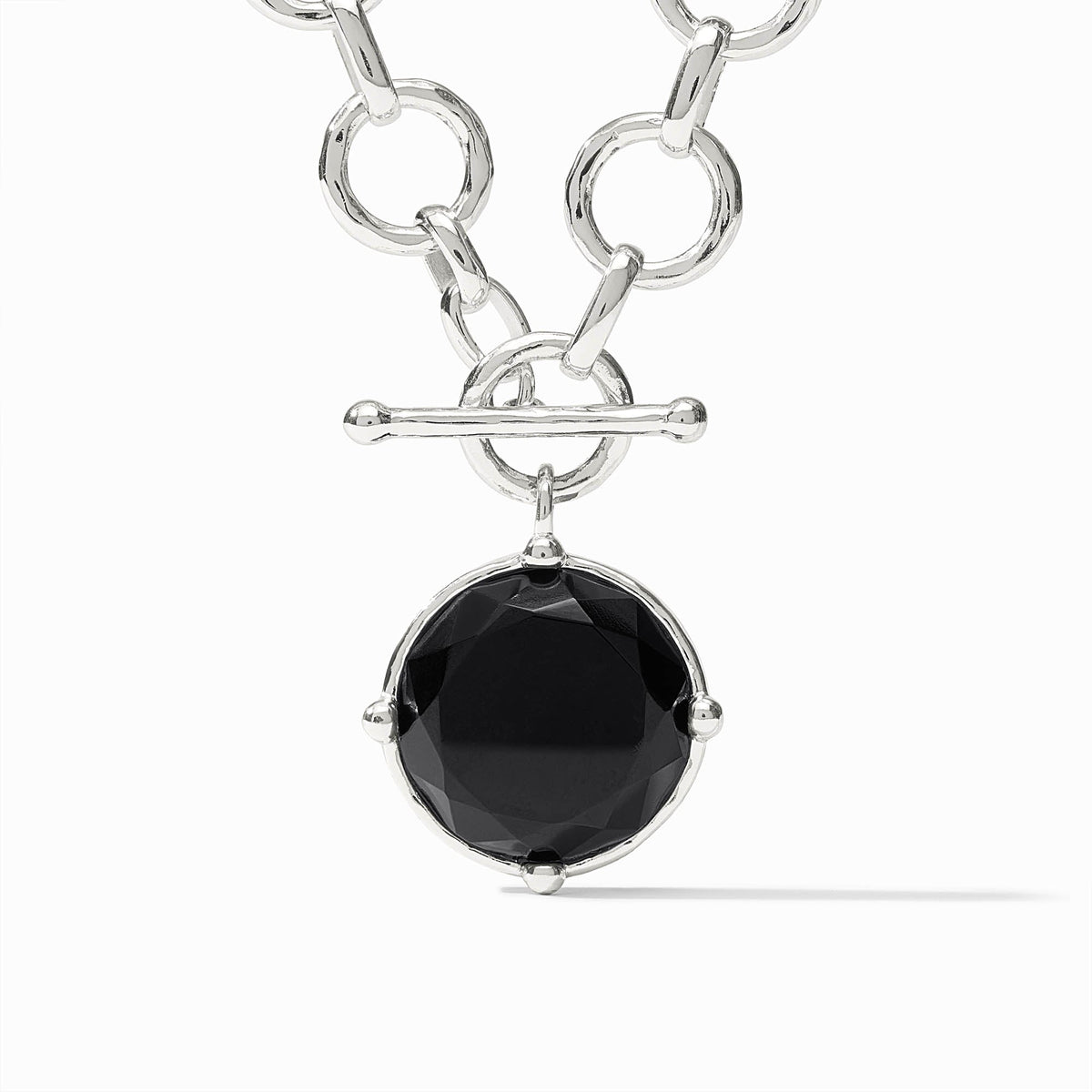 Julie Vos Sterling Honeybee Statement Necklace, Obsidian Black
