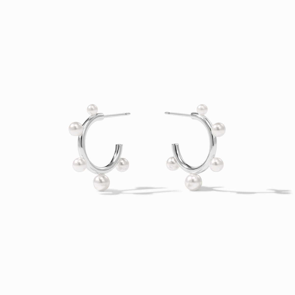 Julie Vos Sterling Hydra Stone Hoop, Pearl