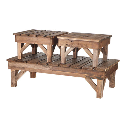 Distressed Wood Risers