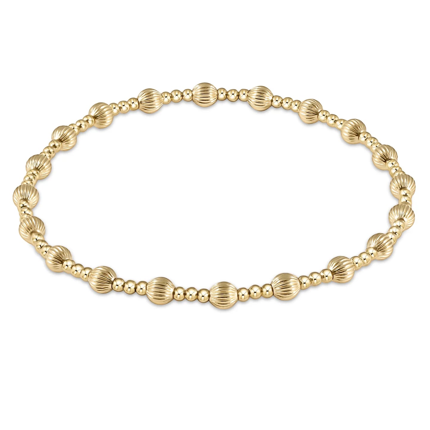 Dignity Sincerity Gold Bead Bracelet