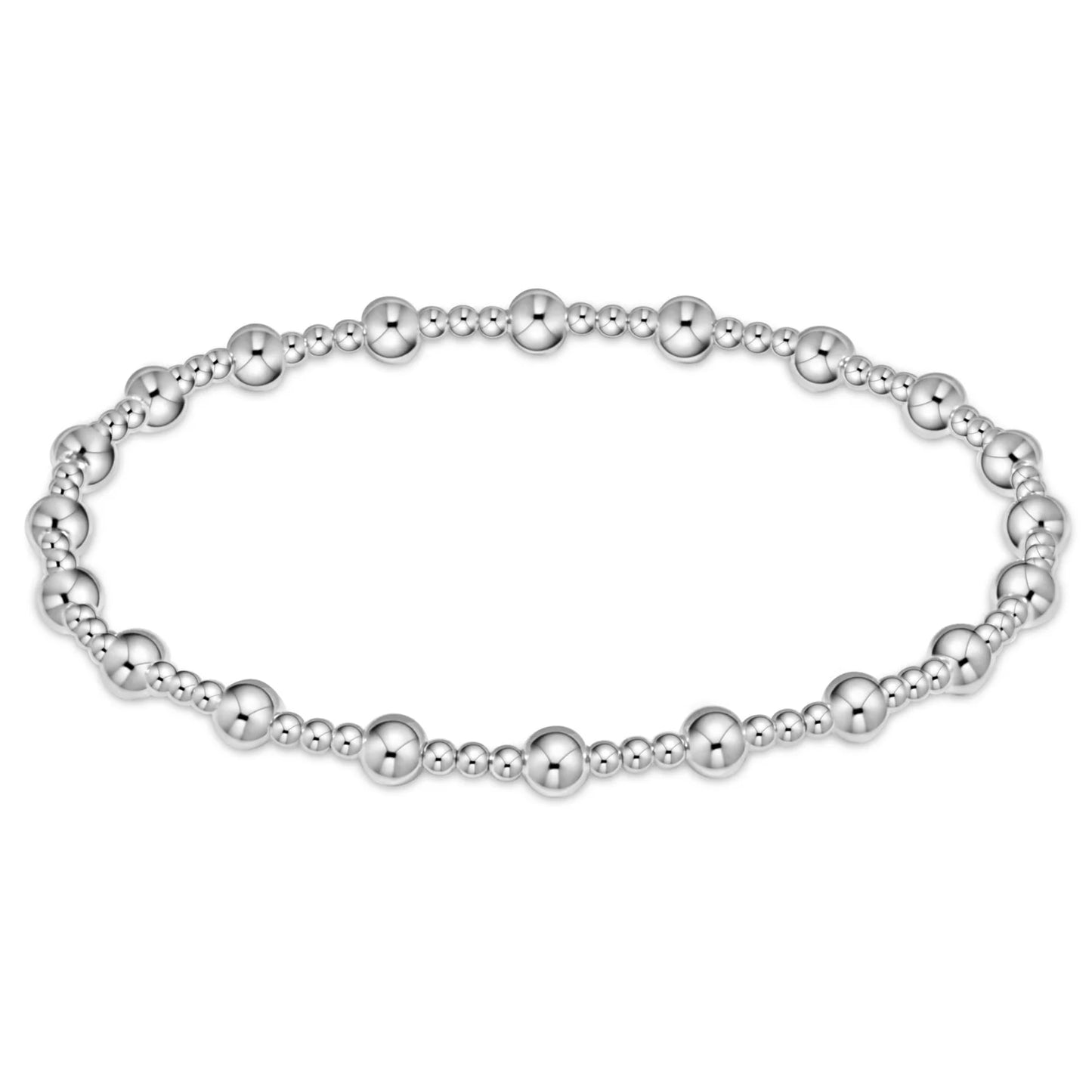 Classic Sincerity Sterling Bead Bracelet