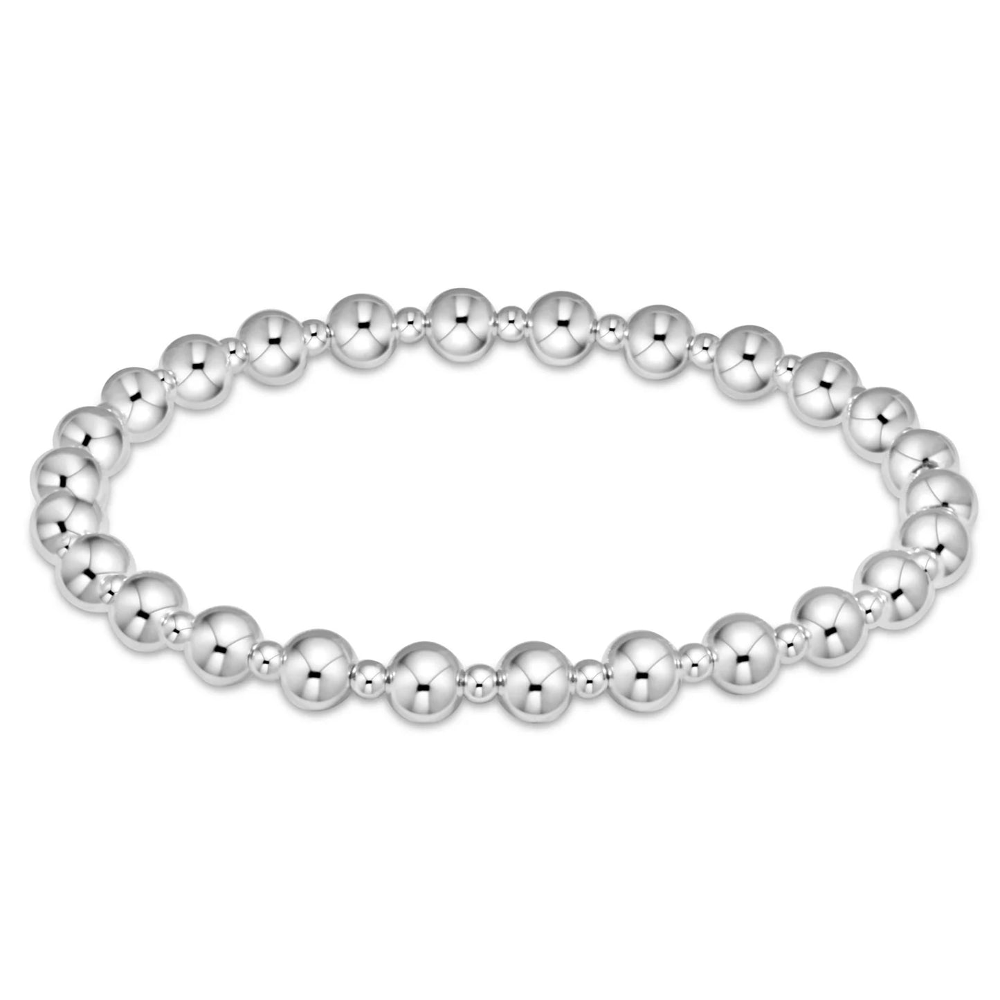 Classic Grateful Sterling Bead Bracelet