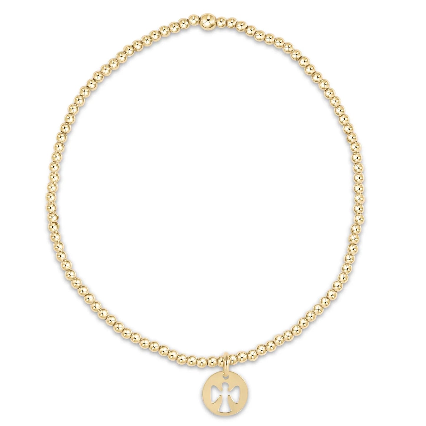 eGirl Classic Gold 2mm Charm/Disc Bracelet