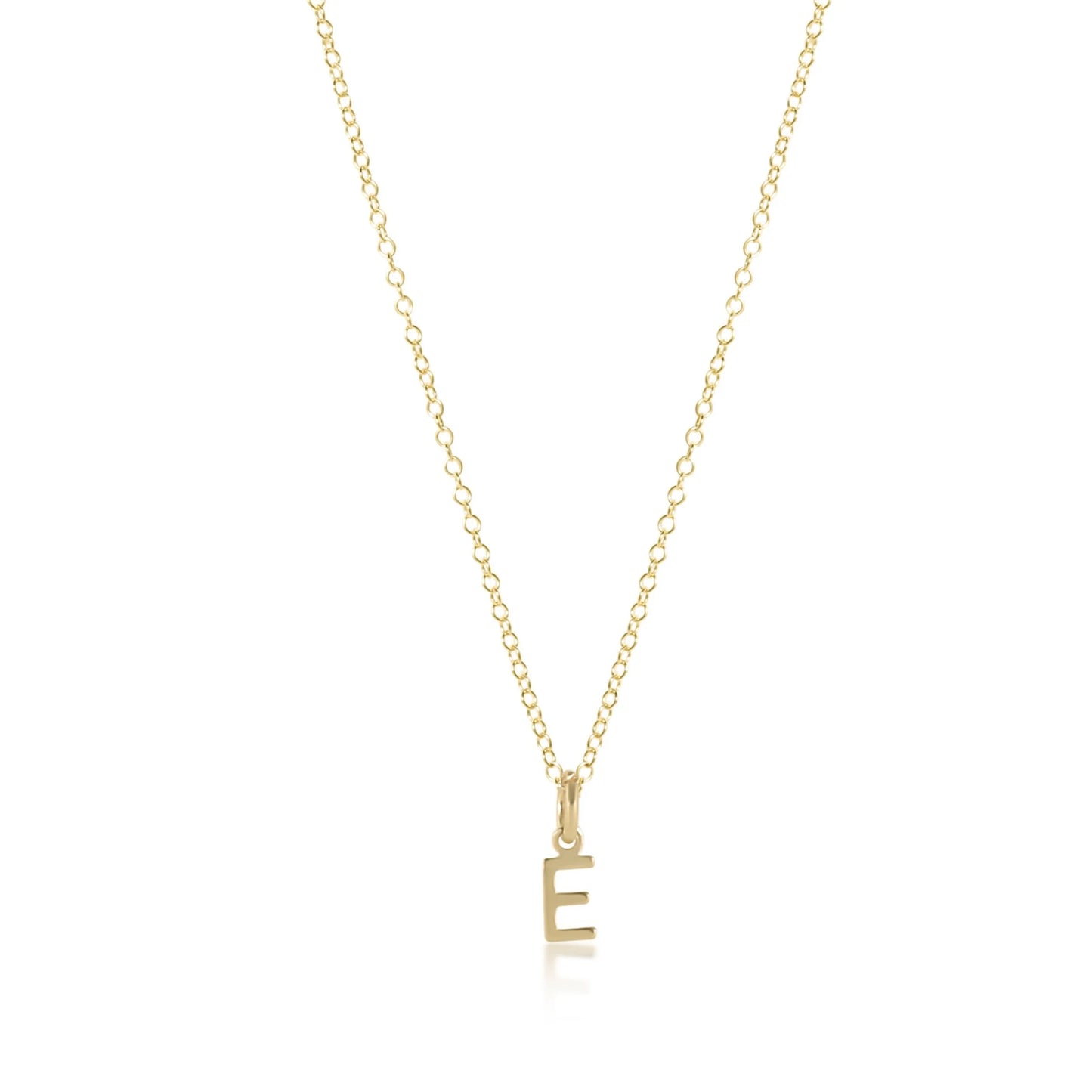 16" Necklace Gold - Respect Gold Charm - "C"