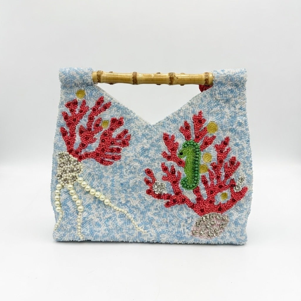 Cut Out Beaded Tote