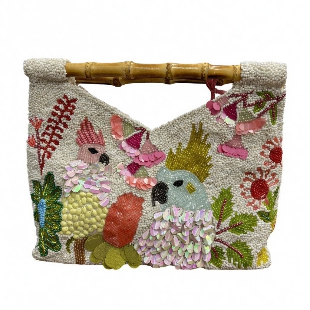 Cut Out Beaded Tote