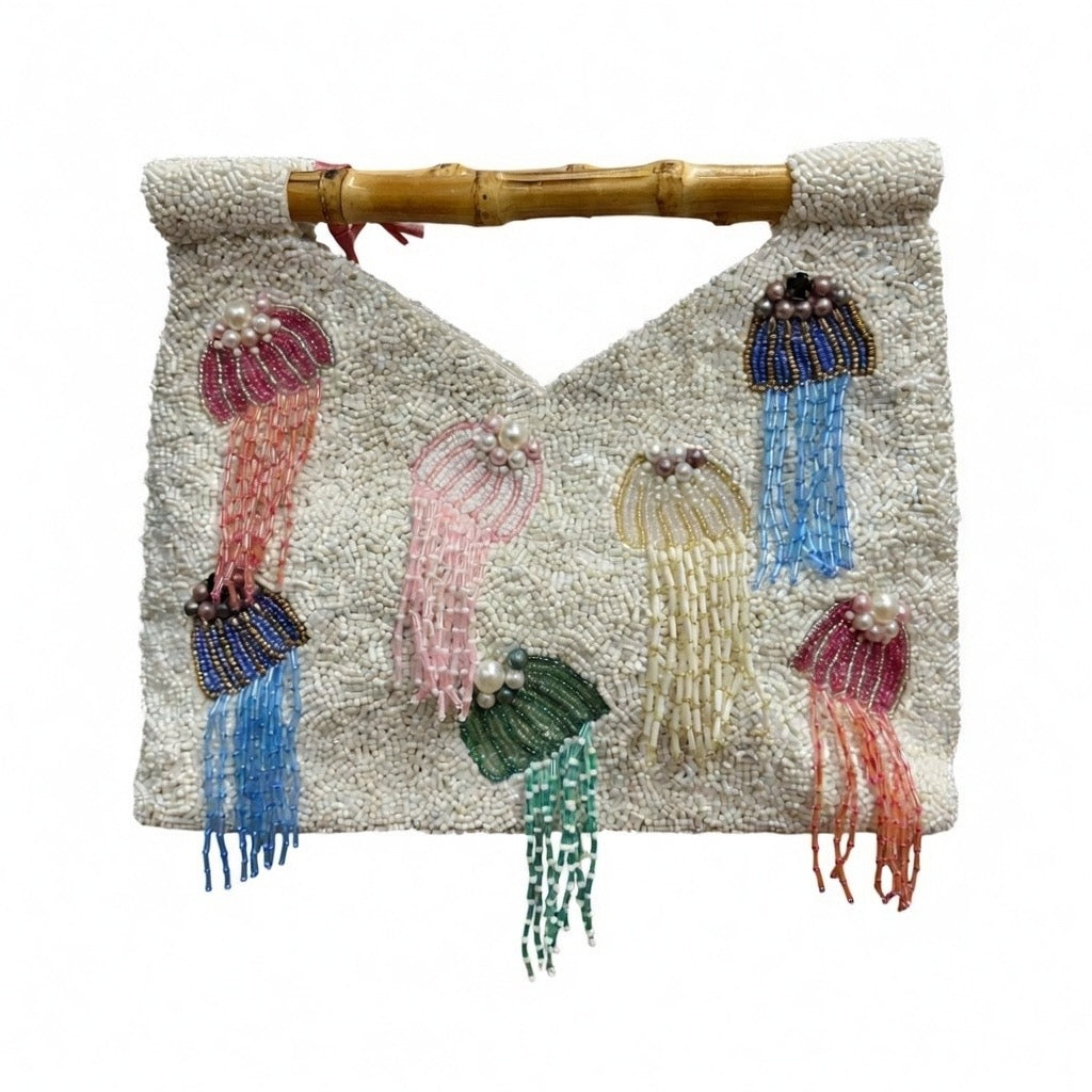 Cut Out Beaded Tote