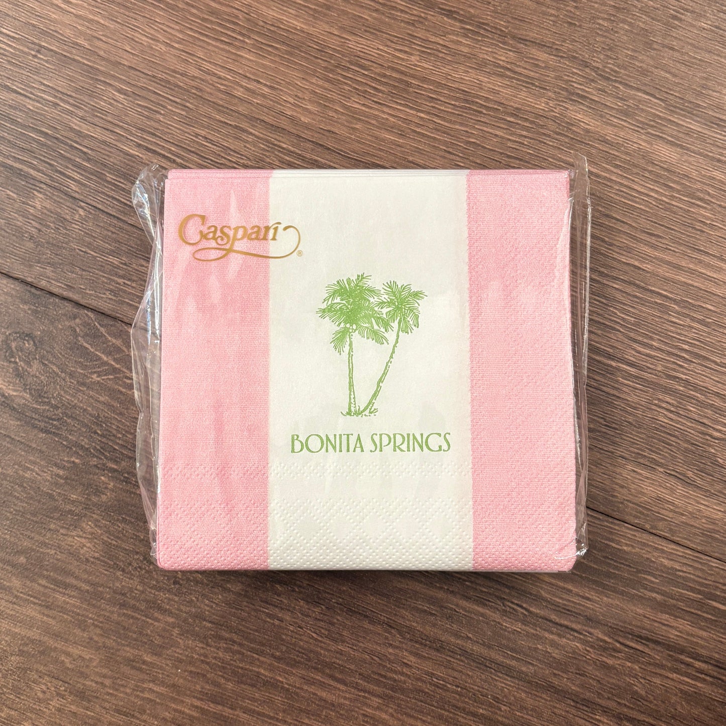 Bonita Springs Palm Light Pink Cocktail Napkins