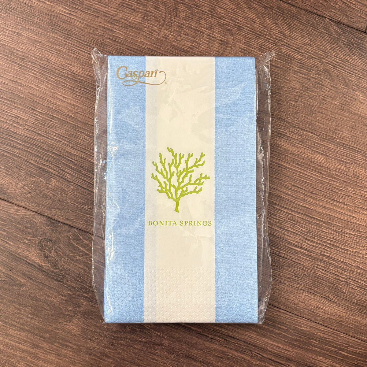 Bonita Springs Coral Light Blue Guest Towels