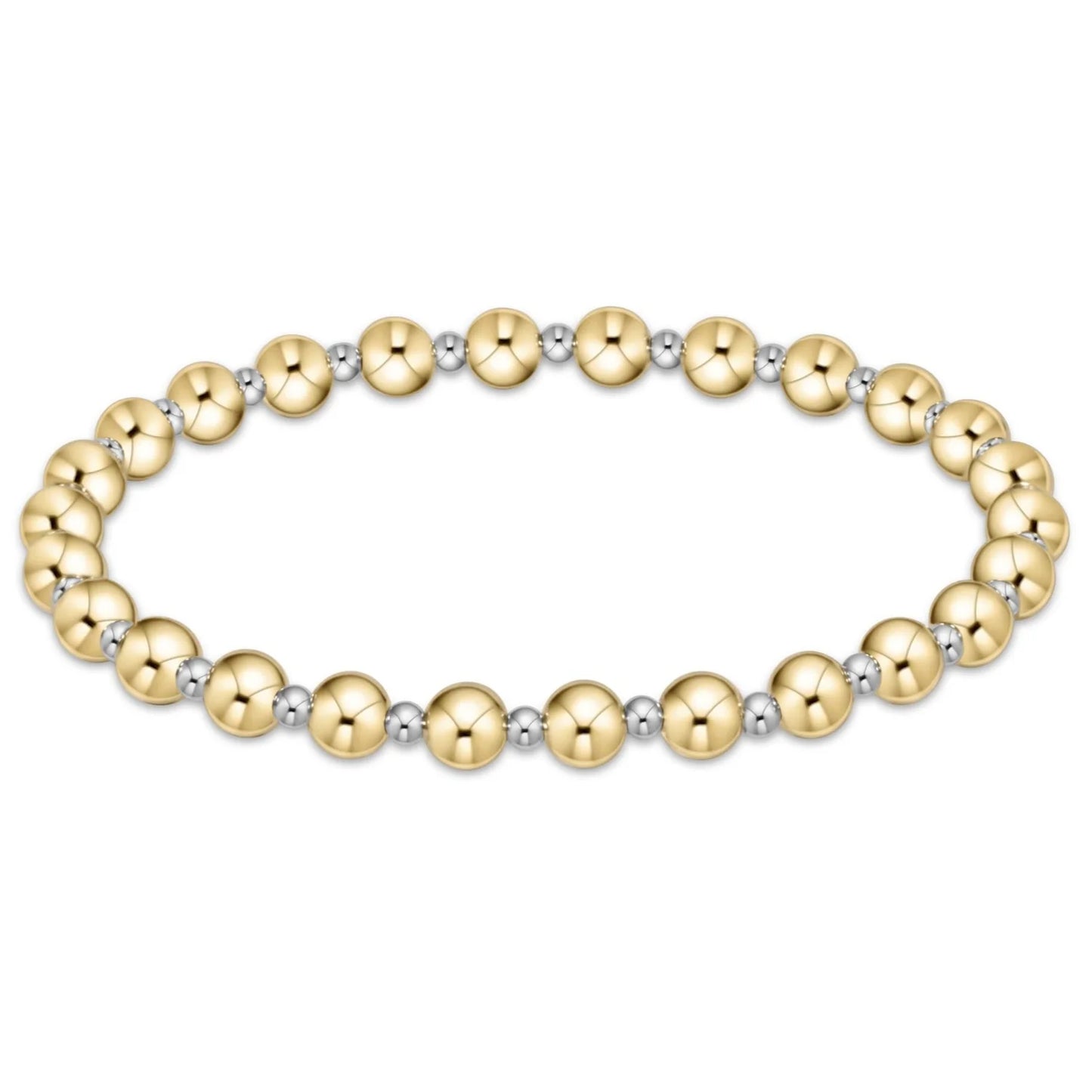 Classic Grateful Mixed Metal Bead Bracelet