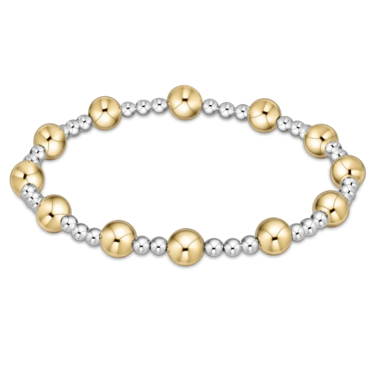 Classic Sincerity Mixed Metal Bead Bracelet