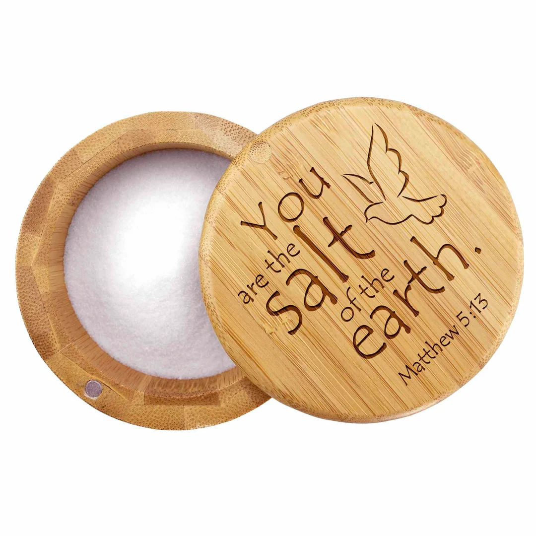 "Salt of the Earth" Engraved Salt Box