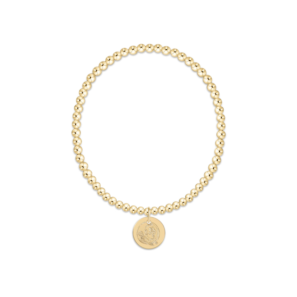 egirl ecollegiate classic gold 3mm bracelet - fsu disc