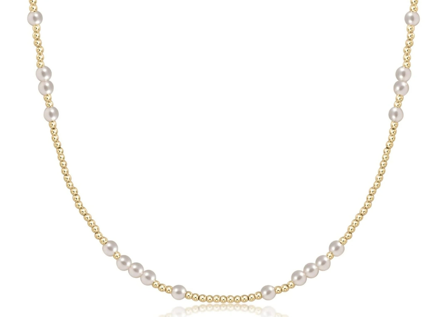 choker beaded - hope unwritten pearl 4mm