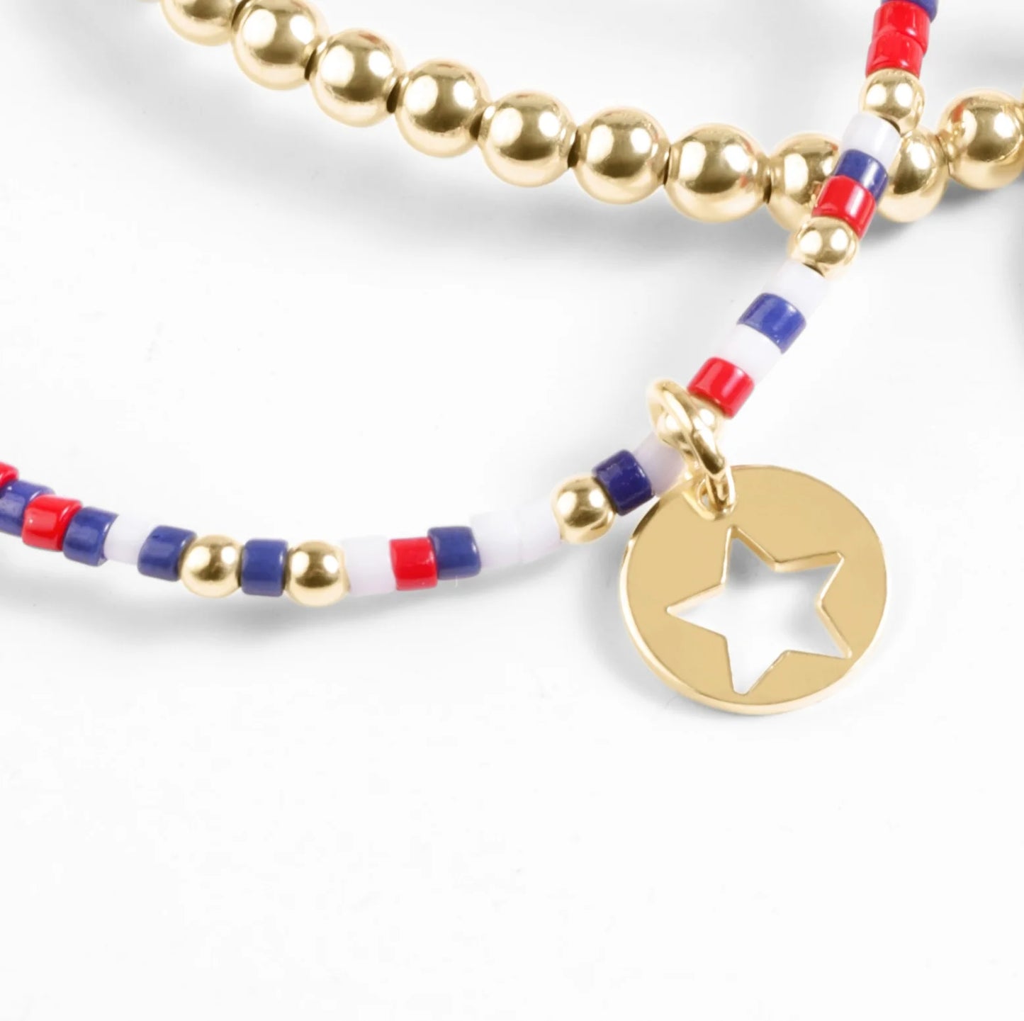 Extends Hope Unwritten Bracelet 250 - Firecracker - Star Small Gold Disc