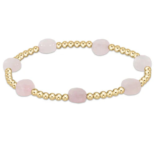 extends admire gemstone gold 3mm bead bracelet