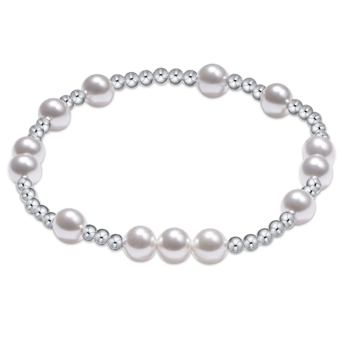 Hope Unwritten Sterling/Pearl Bead Bracelet
