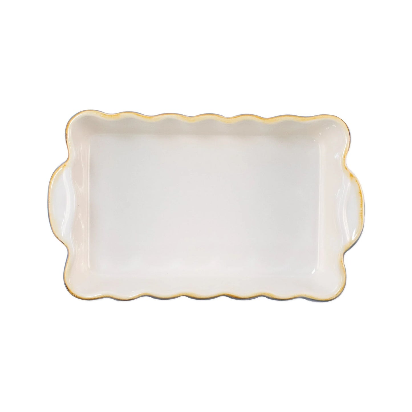 Italian Bakers Blue Small Rectangular Baker
