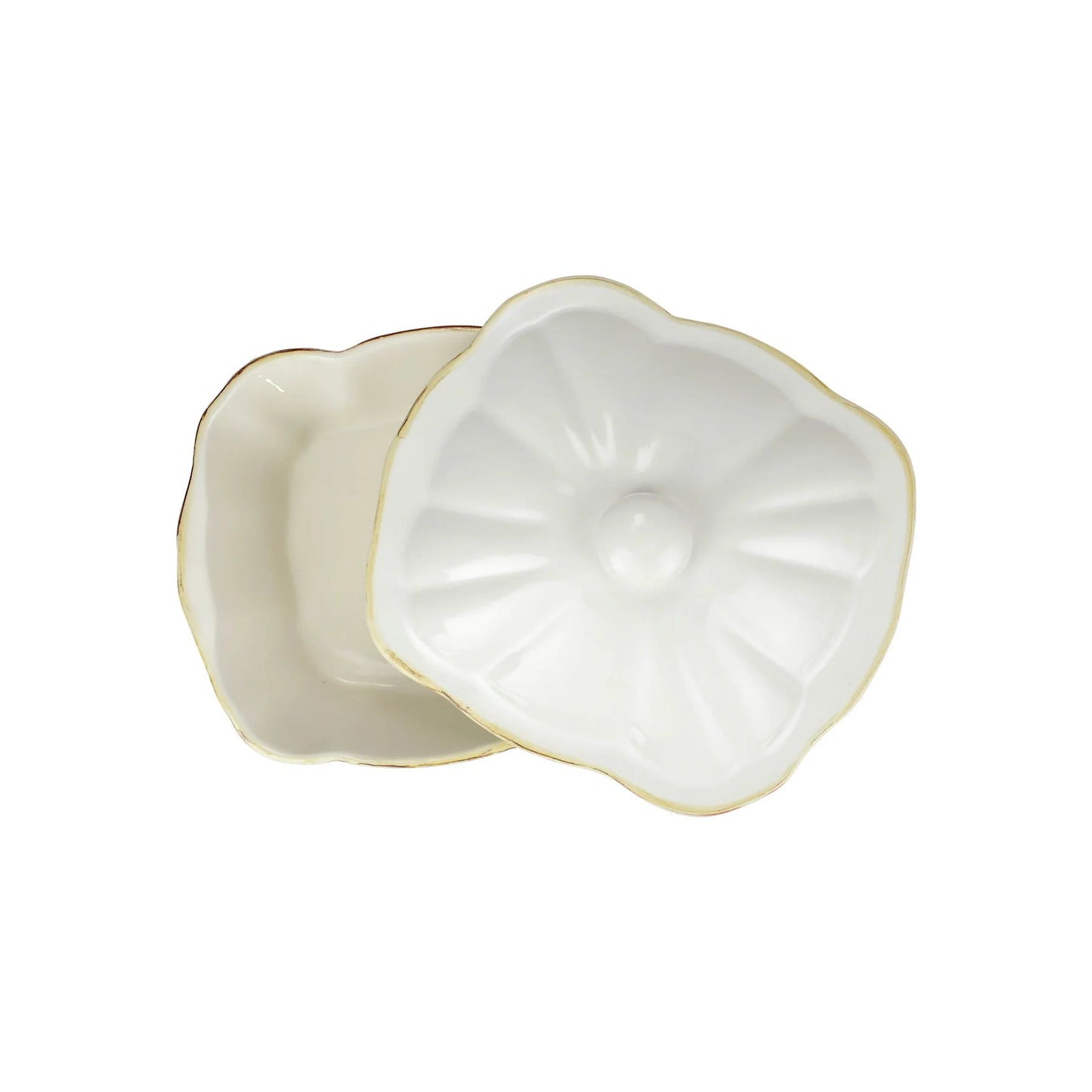 Italian Bakers White Square Covered Casserole Dish
