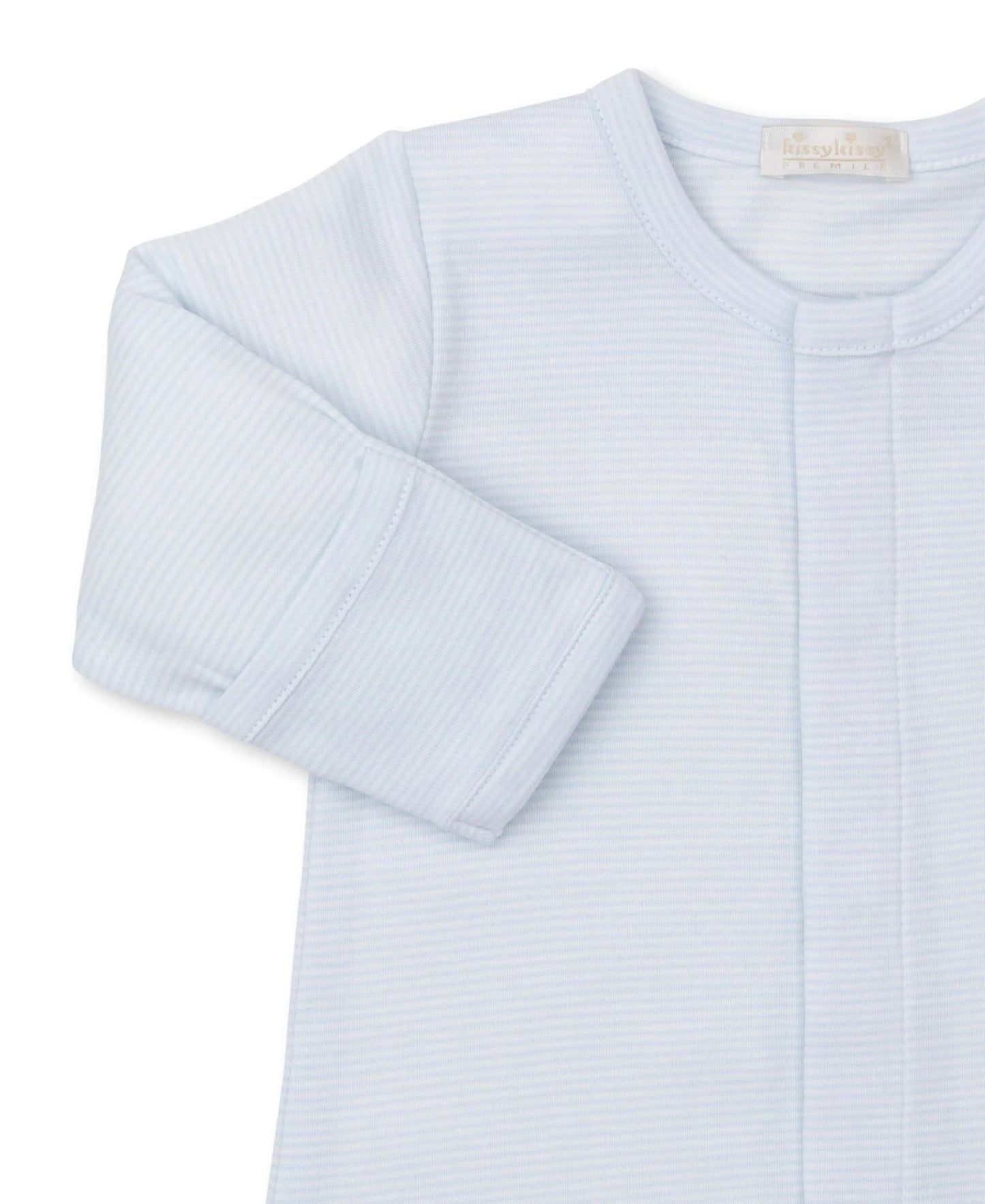 Premier Puppies Embroidered Converter Gown, Blue Stripe